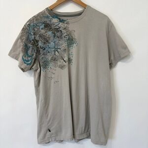 Y2K Marc Ecko Cut Sew Graphic T Shirt Mens Large Grey Cyber Grunge